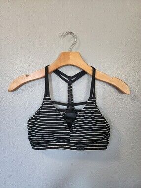 Victoria Sport Black Sports Bra with White Trim